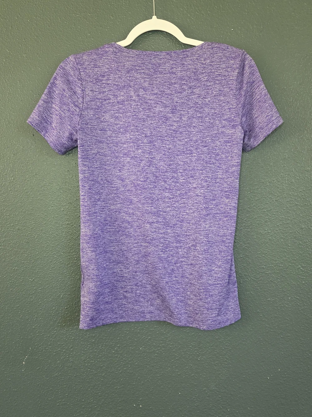 Nike Purple Heather Dri-FIT Short Sleeve Scoop Neck Tee Size S - Picture 2 of 4